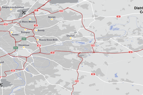 Meaux DC5 Map Prologis Meaux DC5 Map, Villenoy, Orleans, France