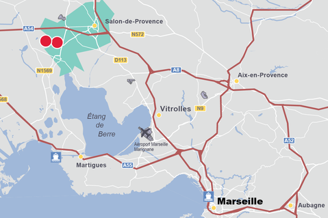 Marseille Map Prologis Marseille Market, Marseille, France