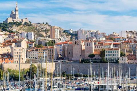 buildings in Marseille, France