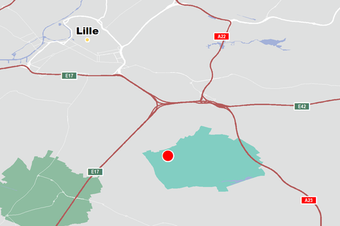 Carte du Marché du Lille Prologis Market Lille, France