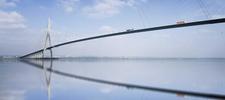 a photo of Le Havre Fance showing water and a bridge