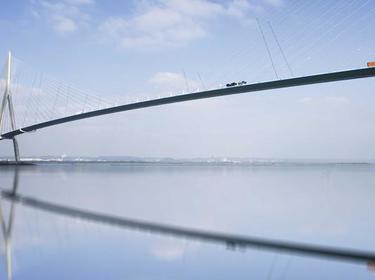 a photo of Le Havre Fance showing water and a bridge