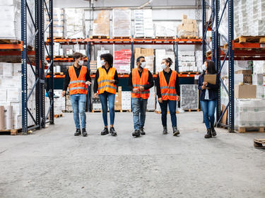 Prologis Team Members in a warehouse