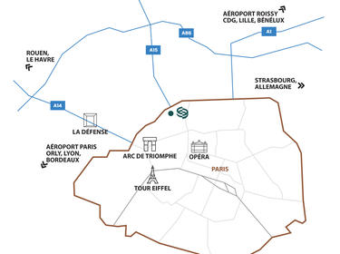 Map of Paris
