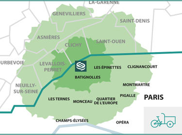 Carte des voies cyclables